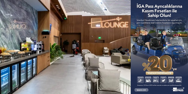 İGA Pass’tan Kasım Kampanyası Yüzde 20’ye Varan İndirim Fırsatı